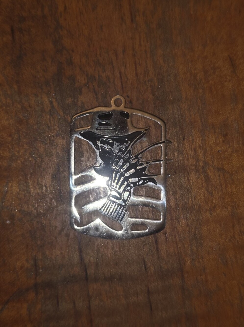Freddy Keuger Nightmare On Elm Street Silver Tone Pendant